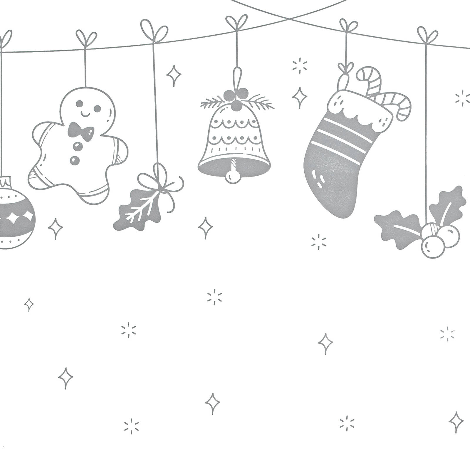 Pillar 0.45 x 2m Static Clear Christmas Ornaments Window Film product image