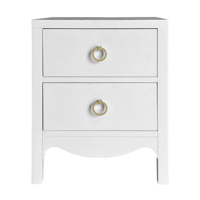 Andes Bedside Table White