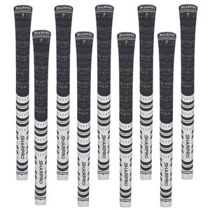 Shappro - Dual Compound Golf Grips - Set of 9 - Black & White