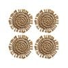 Fringe Natural Coaster Round