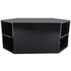 Zenova Black Corner TV Entertainment Unit