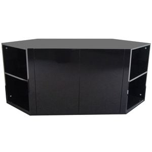 Zenova Black Corner TV Entertainment Unit
