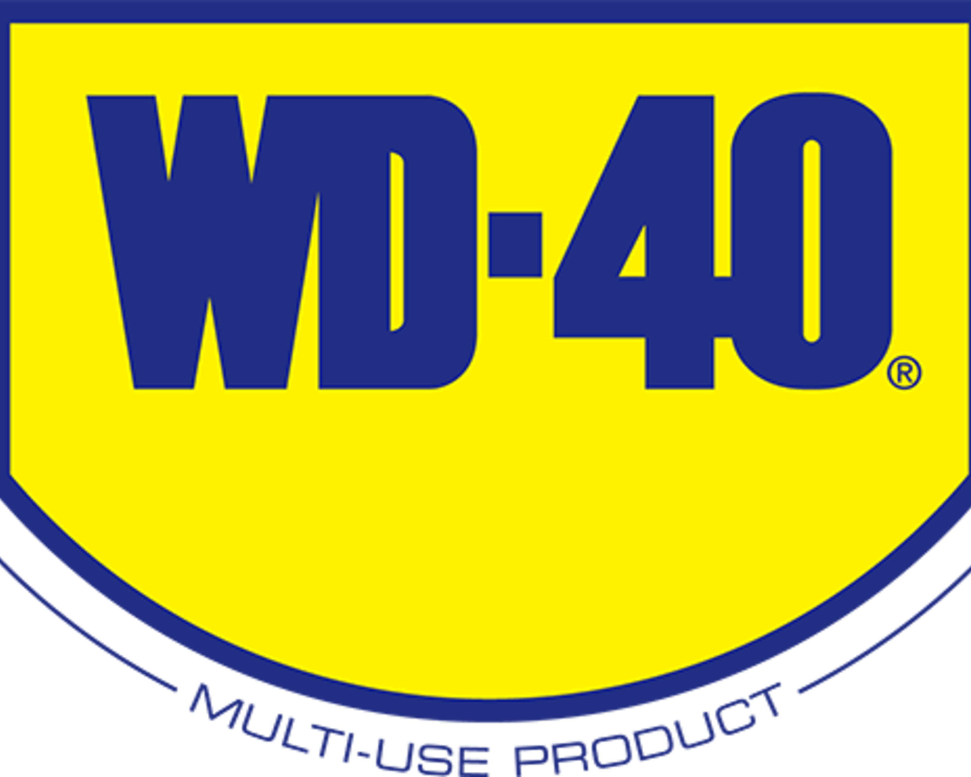 yellow and blue wd-40 logo