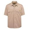 DeWALT Size XL Khaki Basalt Short Sleeve Button Up Shirt