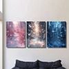 3pcs Butterfly in the Forest Blue and Pink Print 100% Australian Made 3 x 40x60cm (Metal Print)