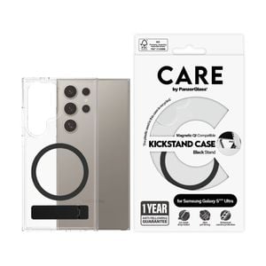Panzer Kickstand Mag Phone Case for Samsung GS25 Ultra - Clear/Black