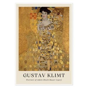Galrie Gustav Klimt's Portrait of Adele Bloch-Bauer - Iconic Art Nouveau Masterpiece, Poster Only, A0 84 x 119cm (33 X 47inch)