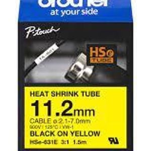 Brother HSE-631E Heat Shrink Tubing - 3:1 Compatible Cartridges