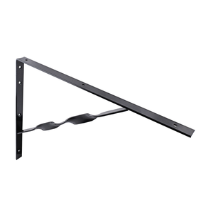 Carinya 500 x 400mm Black Heavy Duty Twisted Stay Bracket
