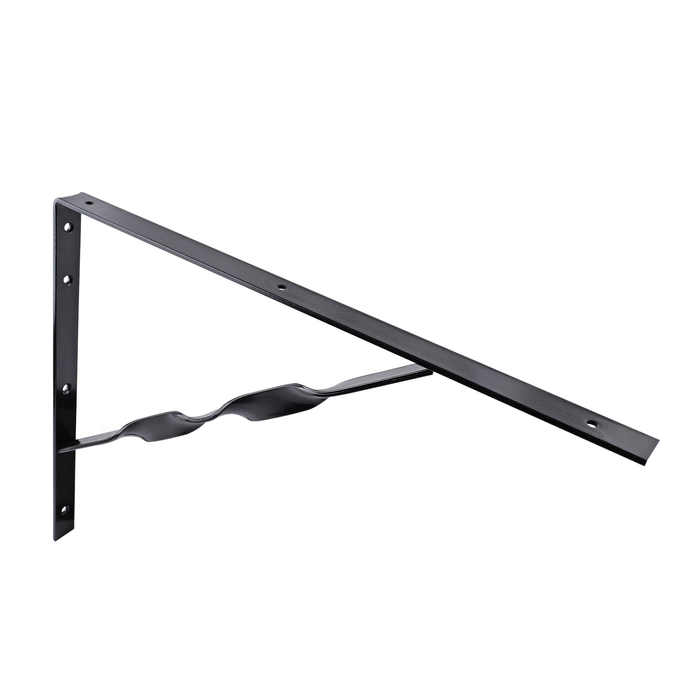 Carinya 500 x 400mm Black Heavy Duty Twisted Stay Bracket