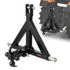 VEVOR 3 Point Hitch Receiver Black with Receiver 3pt Attachment 3 Trailer Balls