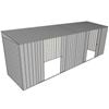 Build-a-Shed 1.5 x 6 x 2m Dual Sliding Side Door Skillion Shed - Zinc