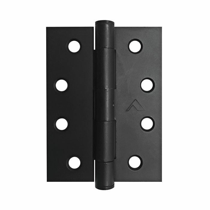 Pinnacle 100mm Black Fixed Pin Butt Hinge - 2 Pack