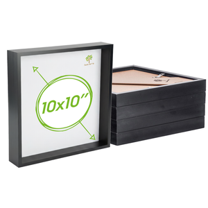 Nicola Spring 5 Piece Box Photo Frame Set - 10 X 10 Square Acrylic Frame
