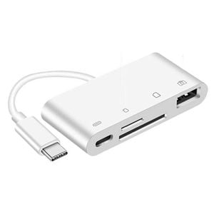 Perth Laptops 4 in 1 OTG Camera Card Reader to USB C Adapter SD TF For iPad MacBook Samsung