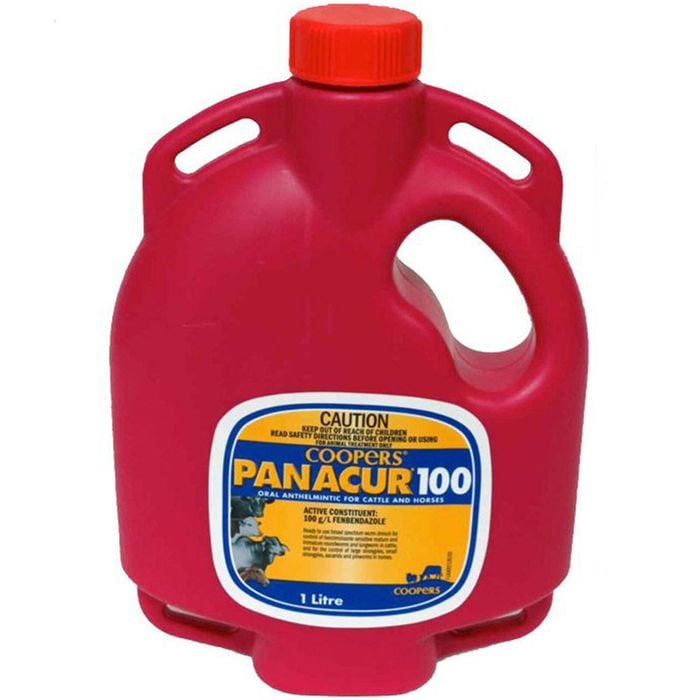 Coopers Panacur 100 Broad Spectrum Drench Cattle and Horses 1L