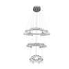JENGA 3 Tier Crystal Chandelier Tri-colour LED (Chrome)