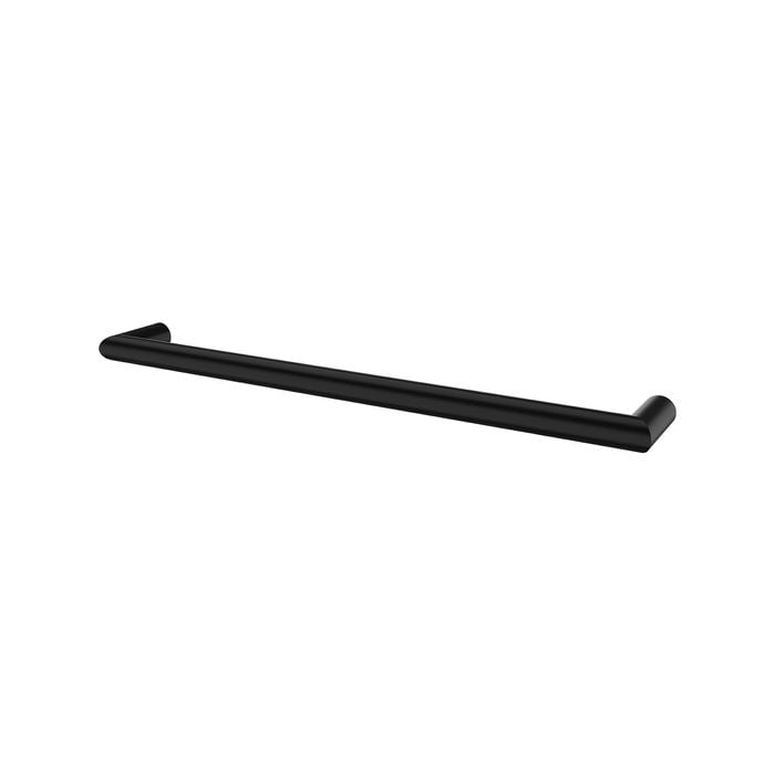Arlec 18W Black Matte Single Bar Heated Towel Rail - Matte Black