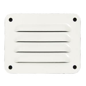 Haron 100 x 75mm White Aluminium Pressed Wall Vent