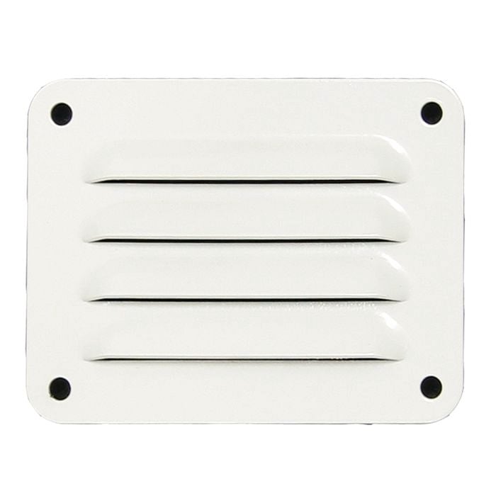 Haron 100 x 75mm White Aluminium Pressed Wall Vent