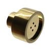 Adoored 26mm Brushed Brass Button Cabinet Knob - 4 Pack