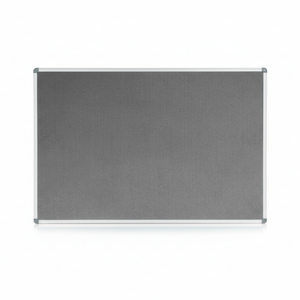 Corporate Felt Pinboard Aluminium Frame 900x600mm Grey