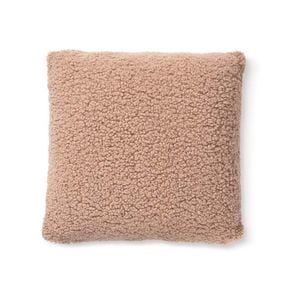 Bedding House 45cm x 45cm Brown Sherpa Filled Cushion 45x45cm