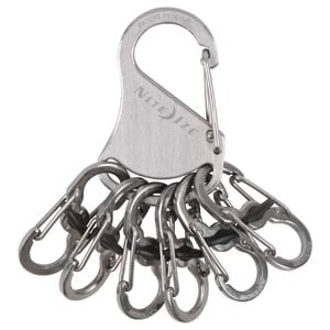 Nite Ize Stainless Steel KeyRack Locker With Six MicroLock S-Biners
