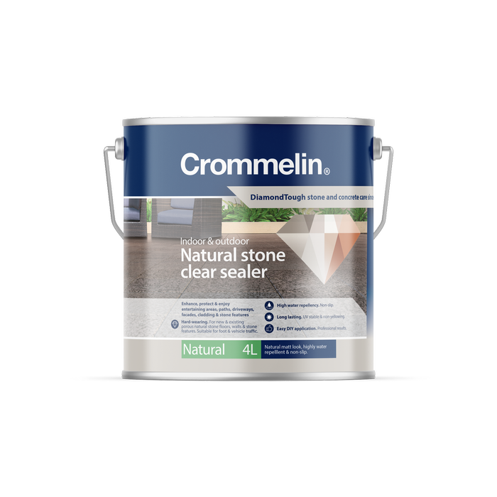 Crommelin 4L Natural DiamondTough Natural Stone Clear Sealer 