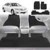 6D Diamond Car Floor Mats for Toyota Camry 2006-2011-Full Set-Black-Outback GT