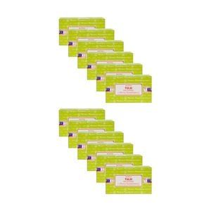 12PK Satya Home Fragrance Scented Incense Sticks Packet Set 15gm Tulsi