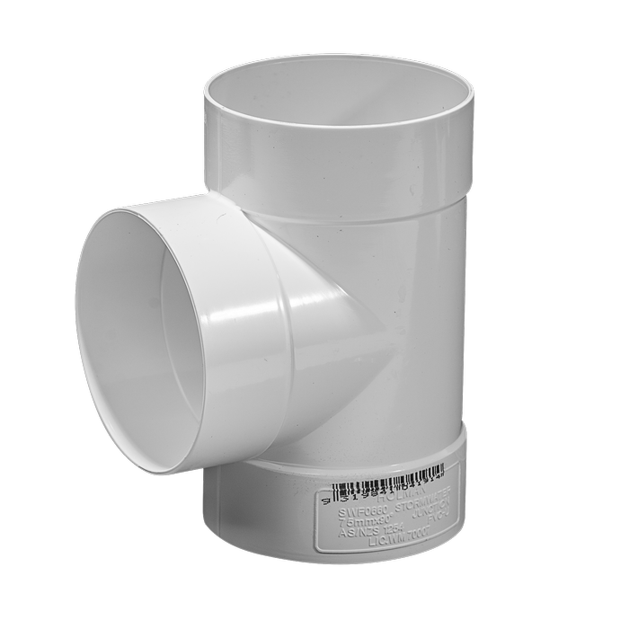 Holman 75mm 90° Female And Female Storm U PVC Junction