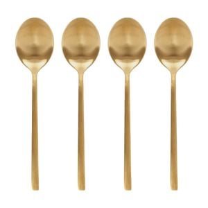 Argon Tableware Stainless Steel Dessert Spoons - 20cm - Pack of 4