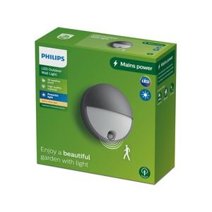 Philips LED 700lm Warm White 5.5W Outdoor Round Wall Light