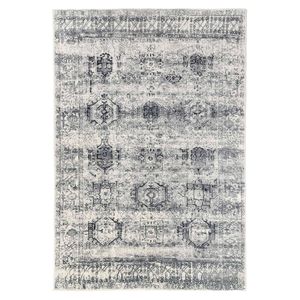 Loopsie-330cm X 240cm-khana Grey Tribal Washable Rug