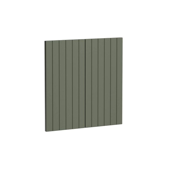 Kaboodle 600mm Saltbush V-Groove Rangehood Doors - 2 Pack