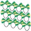 12x Green and Yellow Bow Headband – Australia Day & Sports Event Accessory