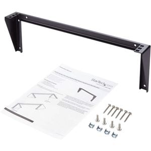 StarTech.com 1U 19in Steel Vertical Wall Mount Equipment Rack Bracket - 56.70 kg Load Capacity - 1