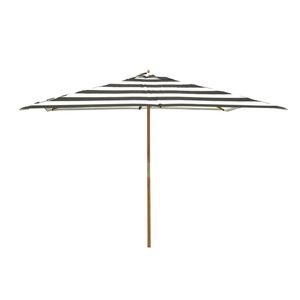 Hartman Amalfi Black and White Timber Market Umbrella