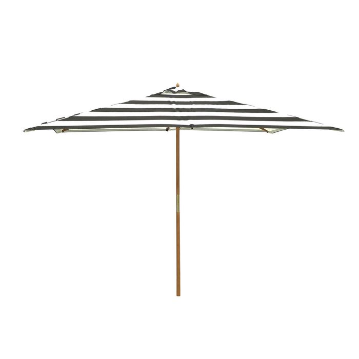 Hartman Amalfi Black and White Timber Market Umbrella