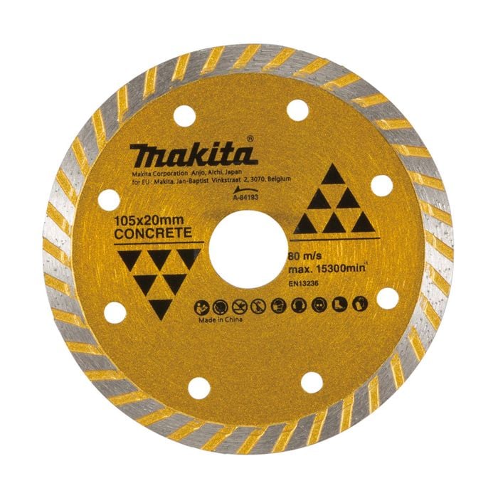 Makita 105mm Diamond Blade Turbo Rim Economy A-84193