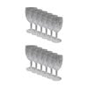 12x Partyware Reusable Embossed Wine Glass Tableware 180ml Clear Assorted
