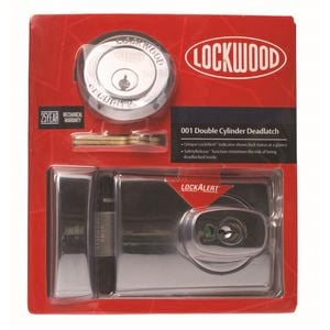 Lockwood Chrome Plate 001 Double Cylinder Deadlatch Knob