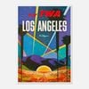 Galrie Vintage Los Angeles United States Airlines Travel Poster for Home Decor, Poster Only, A3 30 x 42cm (12 x 16inch)