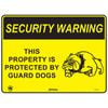 Pinnacle 400 x 300mm Metal Security Warning Guard Dogs Sign