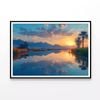 Sunrise, Lake with Mountains  Print 100% Australian Made 120x90cm  (Poster)