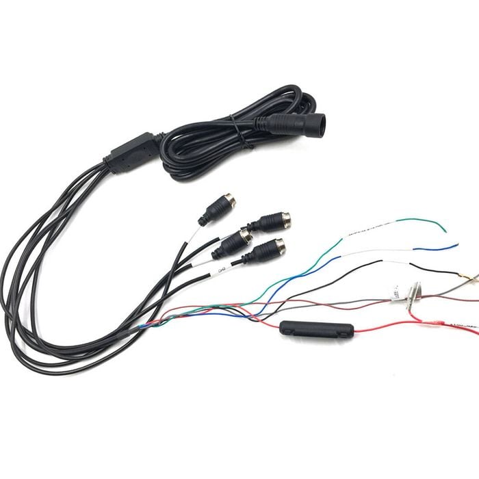 Elinz Power Harness for M7SPLTN Monitor 12V 24V 4 AV Input Truck Caravan - M7SPLTN