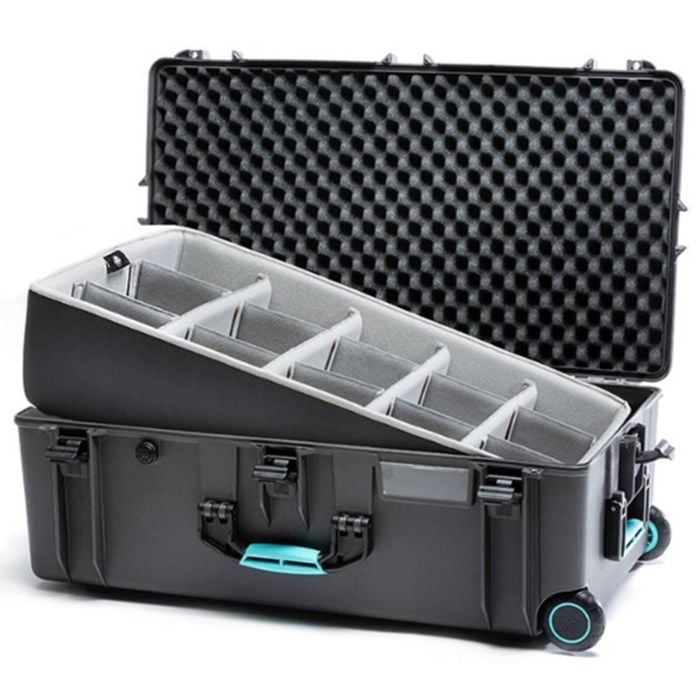Hprc 2745w - Wheeled Hard Case With Second Skin Liner & Dividers (gravel Grey)