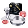 Gourmet Easy 2-in-1 Burger Press Stainless Steel Patty Maker Heavy Duty Easy-clean