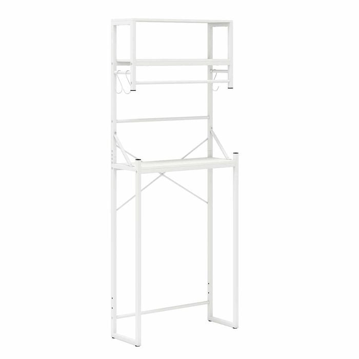 Costway Storage Rack Cabinet Open Shelf W/hooks Organizer